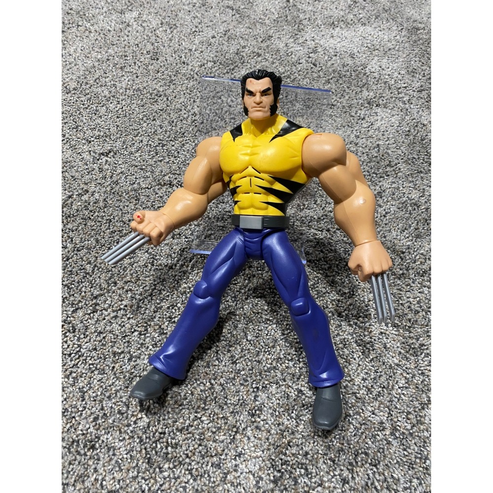 Hasbro Wolverine Action Figure Unisex Large Yellow Good 2008 Marvel X-Men Claws